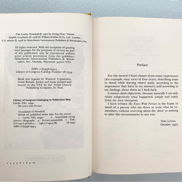 My Years With Ferrari Hardcover Book - Picture 2 of 9